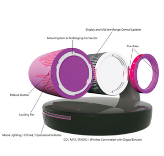 Illustration for article titled Concept Stereo Adds Cuddle-ability to the Mix